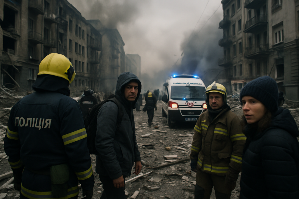 Deadly Russian Missile and Drone Strikes Devastate Kyiv Amid High-Stakes Peace Negotiations