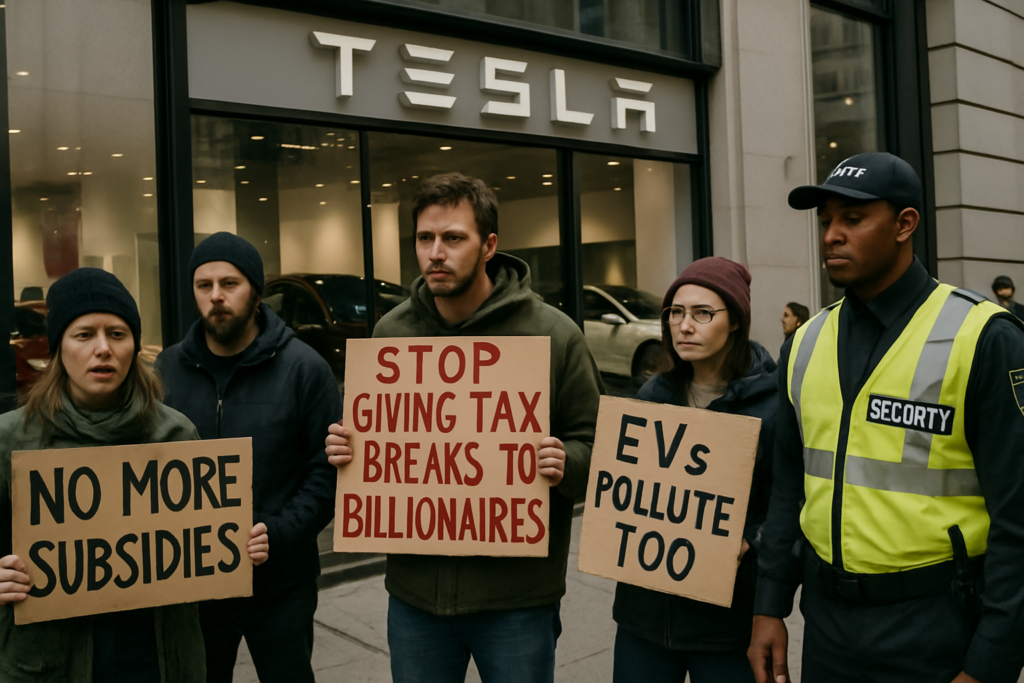 Tesla Faces Global Protests and Stock Volatility